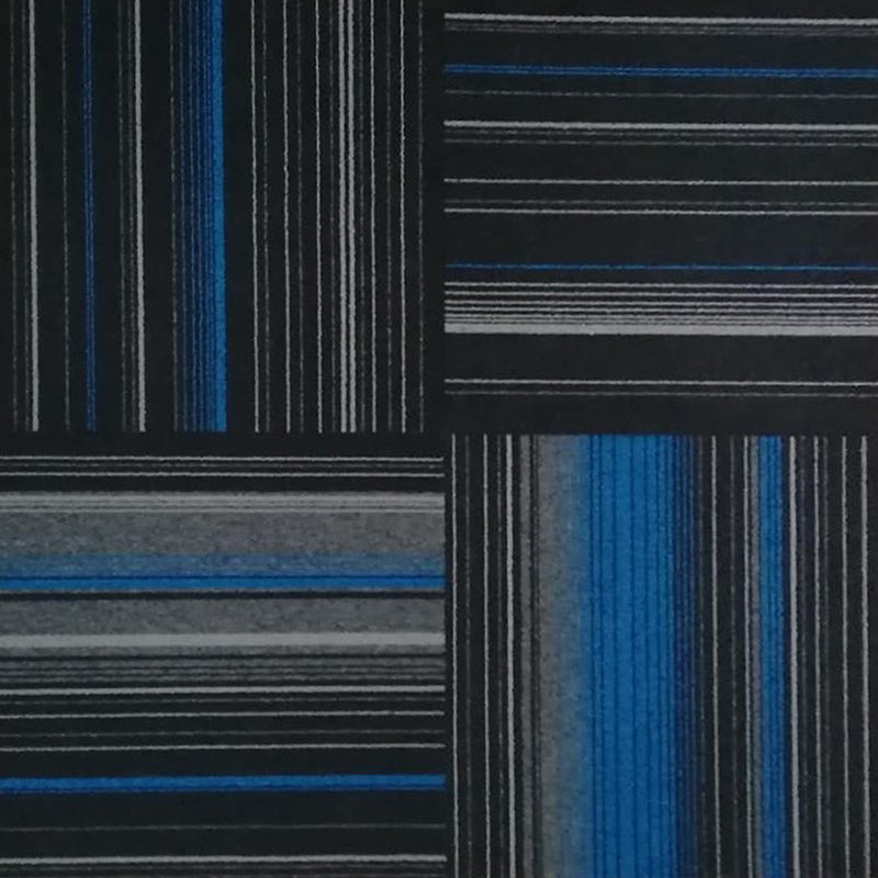 Office Level Loop Carpet Tile Multi-Color Fade Resistant Loose Lay Indoor Carpet Tiles Dark Blue-Black Clearhalo 'Carpet Tiles & Carpet Squares' 'carpet_tiles_carpet_squares' 'Flooring 'Home Improvement' 'home_improvement' 'home_improvement_carpet_tiles_carpet_squares' Walls and Ceiling' 6643493