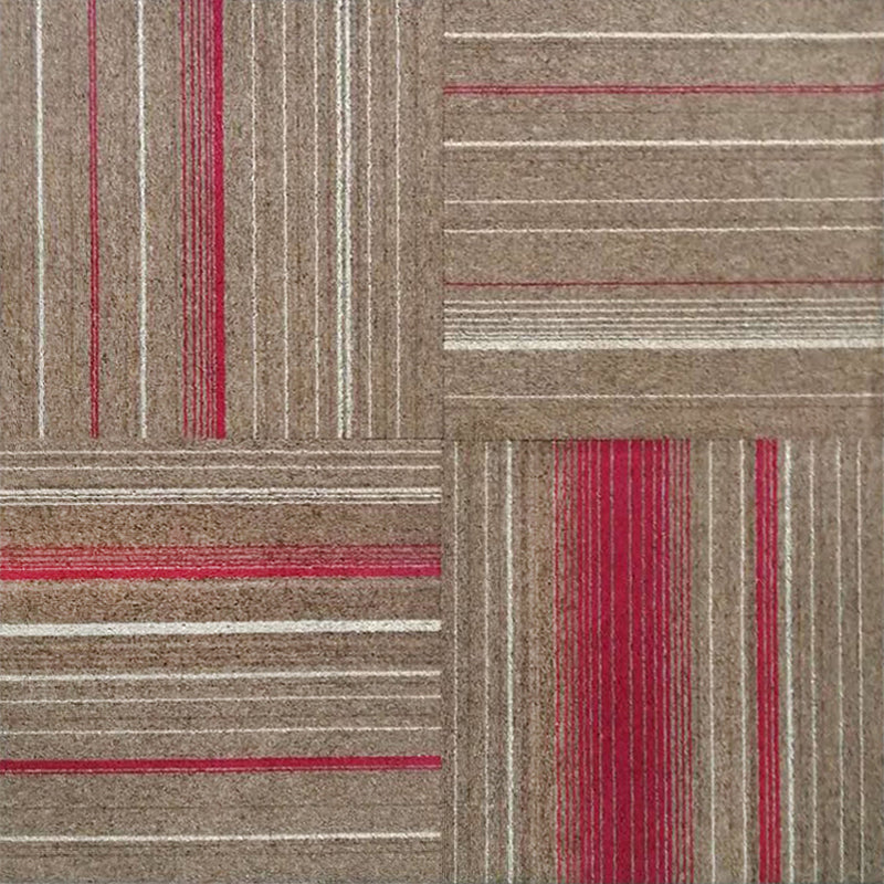 Office Level Loop Carpet Tile Multi-Color Fade Resistant Loose Lay Indoor Carpet Tiles Red Brown Clearhalo 'Carpet Tiles & Carpet Squares' 'carpet_tiles_carpet_squares' 'Flooring 'Home Improvement' 'home_improvement' 'home_improvement_carpet_tiles_carpet_squares' Walls and Ceiling' 6643494