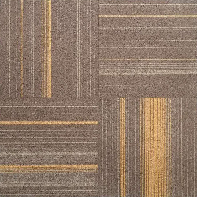 Office Level Loop Carpet Tile Multi-Color Fade Resistant Loose Lay Indoor Carpet Tiles Brown Clearhalo 'Carpet Tiles & Carpet Squares' 'carpet_tiles_carpet_squares' 'Flooring 'Home Improvement' 'home_improvement' 'home_improvement_carpet_tiles_carpet_squares' Walls and Ceiling' 6643497