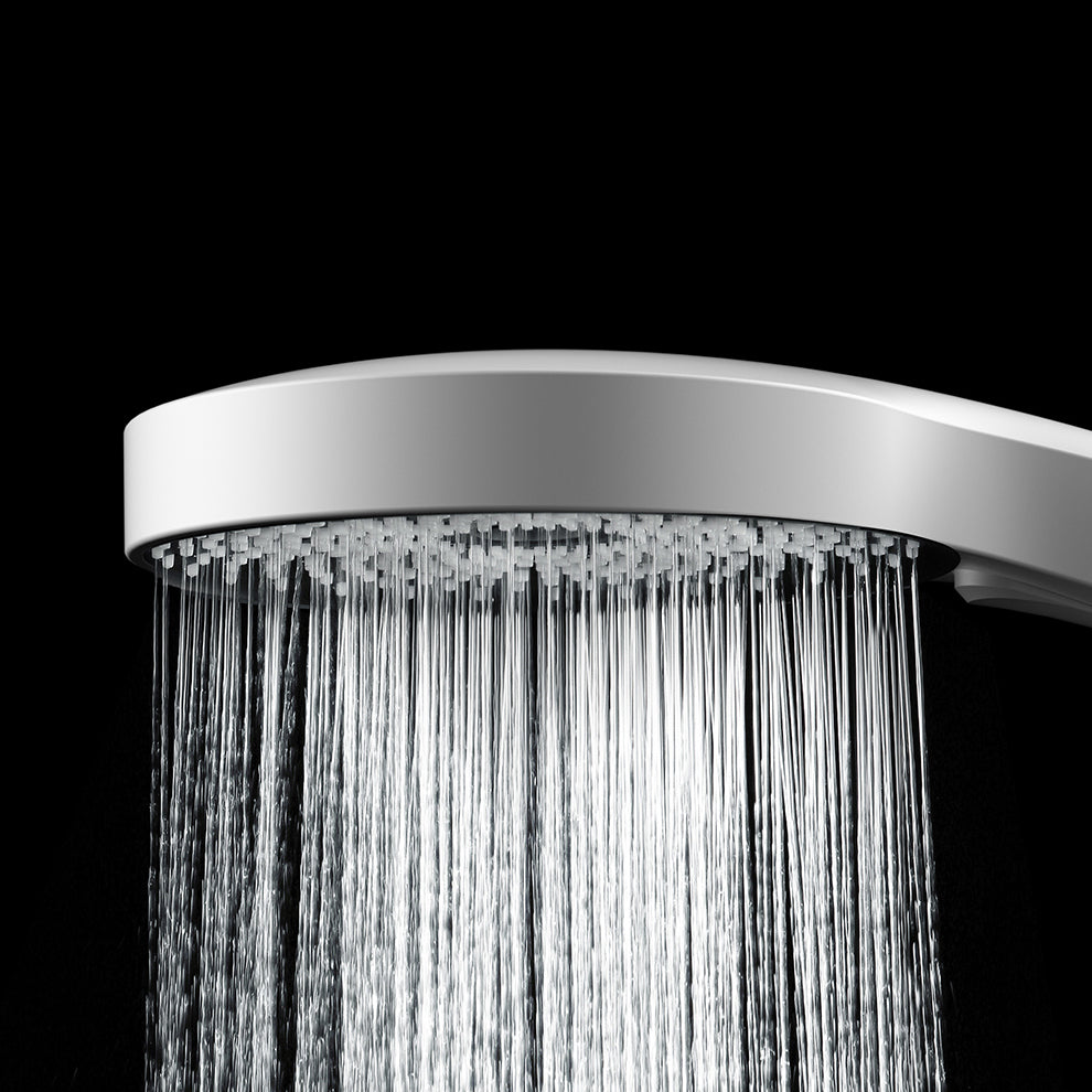 Shower System Massage Jet Round Handheld Shower Head Wall Mounted Shower Trim Clearhalo 'Bathroom Remodel & Bathroom Fixtures' 'Home Improvement' 'home_improvement' 'home_improvement_shower_faucets' 'Shower Faucets & Systems' 'shower_faucets' 'Showers & Bathtubs Plumbing' 'Showers & Bathtubs' 6643704