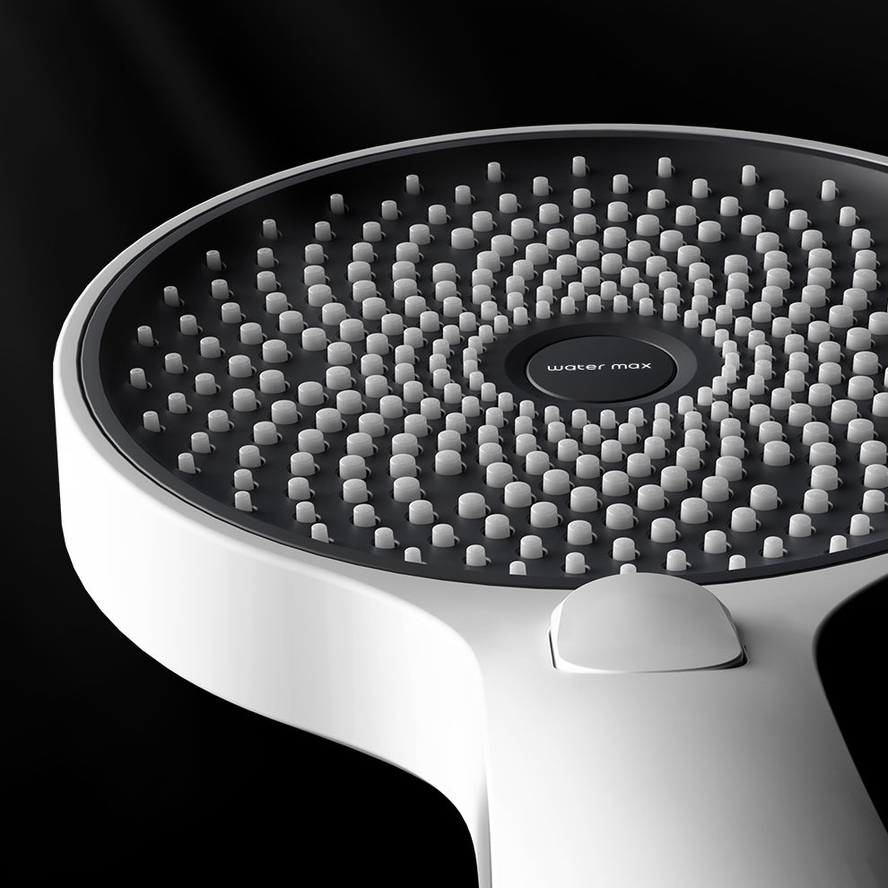 Shower System Massage Jet Round Handheld Shower Head Wall Mounted Shower Trim Clearhalo 'Bathroom Remodel & Bathroom Fixtures' 'Home Improvement' 'home_improvement' 'home_improvement_shower_faucets' 'Shower Faucets & Systems' 'shower_faucets' 'Showers & Bathtubs Plumbing' 'Showers & Bathtubs' 6643706