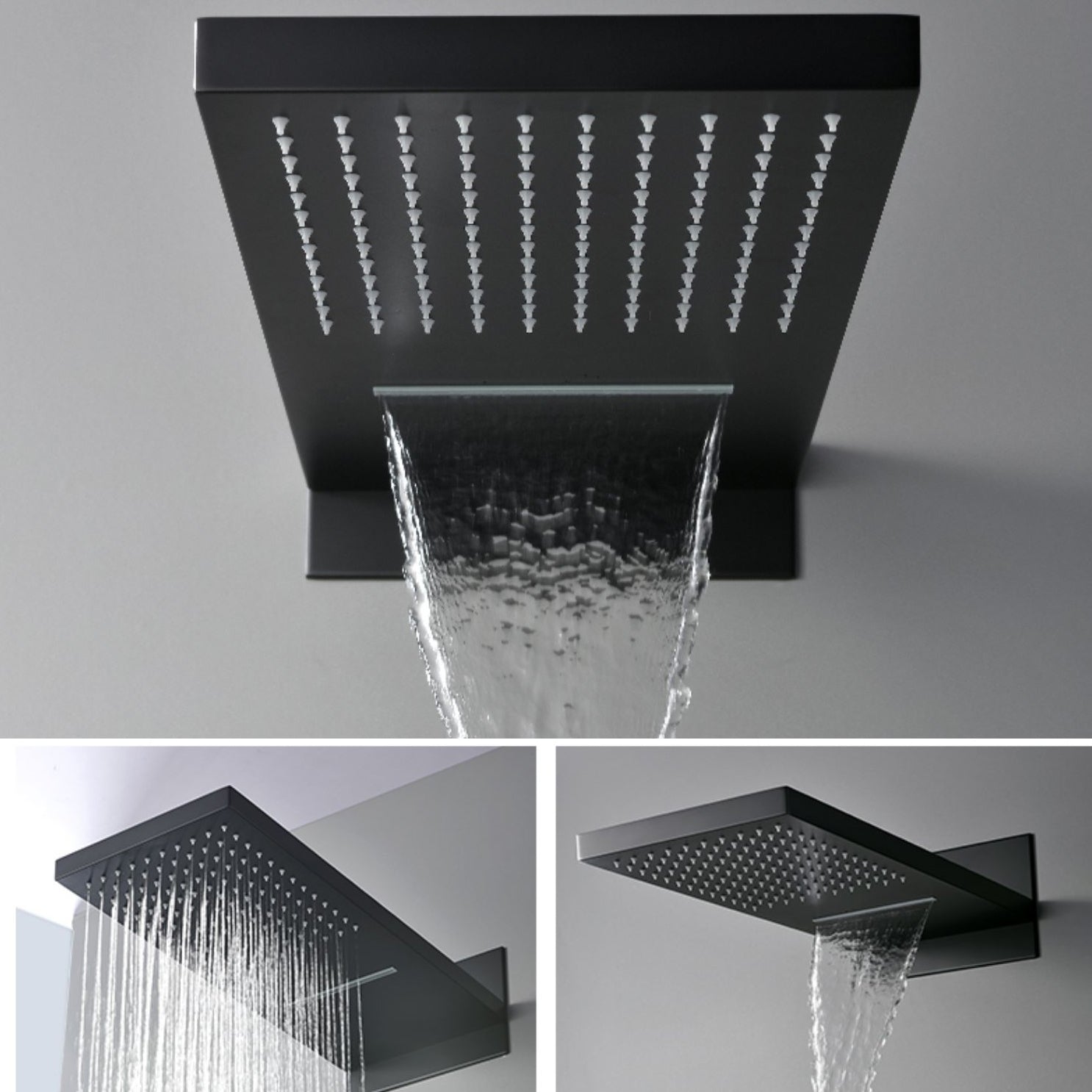 Modern Shower Set Brass Body Jets Adjustable Shower Head Wall Mounted Shower System Clearhalo 'Bathroom Remodel & Bathroom Fixtures' 'Home Improvement' 'home_improvement' 'home_improvement_shower_faucets' 'Shower Faucets & Systems' 'shower_faucets' 'Showers & Bathtubs Plumbing' 'Showers & Bathtubs' 6643799