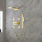 Modern Shower Set Brass Body Jets Adjustable Shower Head Wall Mounted Shower System Gold 7 Clearhalo 'Bathroom Remodel & Bathroom Fixtures' 'Home Improvement' 'home_improvement' 'home_improvement_shower_faucets' 'Shower Faucets & Systems' 'shower_faucets' 'Showers & Bathtubs Plumbing' 'Showers & Bathtubs' 6643813