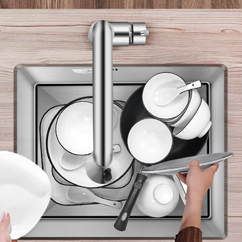 Modern Style Kitchen Sink Undermount Noise-cancelling Design Kitchen Sink Clearhalo 'Home Improvement' 'home_improvement' 'home_improvement_kitchen_sinks' 'Kitchen Remodel & Kitchen Fixtures' 'Kitchen Sinks & Faucet Components' 'Kitchen Sinks' 'kitchen_sinks' 6643828