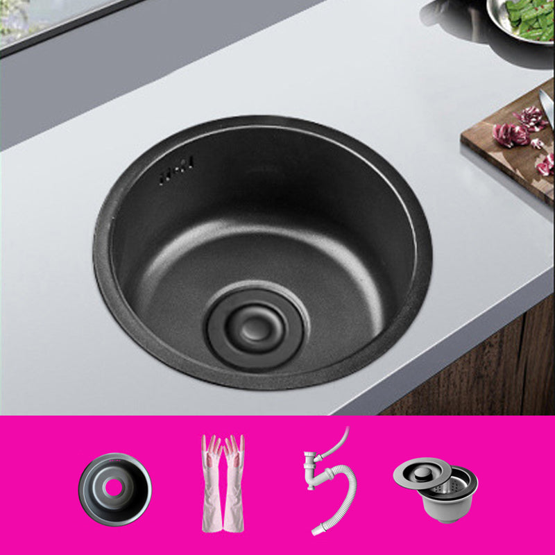 Stainless Steel Kitchen Sinks Modern Style Kitchen Sink with Single Bowl 17"L x 17"W x 8"H Sink Only None Clearhalo 'Home Improvement' 'home_improvement' 'home_improvement_kitchen_sinks' 'Kitchen Remodel & Kitchen Fixtures' 'Kitchen Sinks & Faucet Components' 'Kitchen Sinks' 'kitchen_sinks' 6643906
