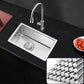 Single Bowl Kitchen Sink Stainless Steel Kitchen Sink with Rectangle Shape Clearhalo 'Home Improvement' 'home_improvement' 'home_improvement_kitchen_sinks' 'Kitchen Remodel & Kitchen Fixtures' 'Kitchen Sinks & Faucet Components' 'Kitchen Sinks' 'kitchen_sinks' 6643960