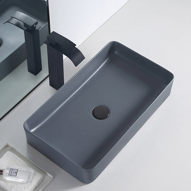 Rectangular Trough Bathroom Sink Modern Trough Bathroom Sink Clearhalo 'Bathroom Remodel & Bathroom Fixtures' 'Bathroom Sinks & Faucet Components' 'Bathroom Sinks' 'bathroom_sink' 'Home Improvement' 'home_improvement' 'home_improvement_bathroom_sink' 6643993
