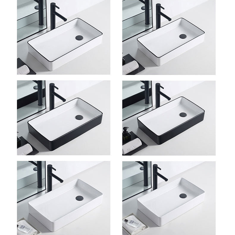 Modern Porcelain Trough Sink White Trough Sink With Basin, and Faucet Clearhalo 'Bathroom Remodel & Bathroom Fixtures' 'Bathroom Sinks & Faucet Components' 'Bathroom Sinks' 'bathroom_sink' 'Home Improvement' 'home_improvement' 'home_improvement_bathroom_sink' 6644018