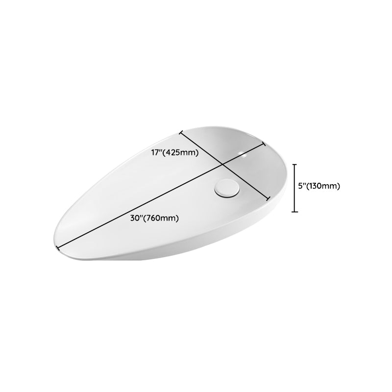 Modern Bathroom Sink Specialty Porcelain Shut-Off Valve Included Vessel Lavatory Sink Clearhalo 'Bathroom Remodel & Bathroom Fixtures' 'Bathroom Sinks & Faucet Components' 'Bathroom Sinks' 'bathroom_sink' 'Home Improvement' 'home_improvement' 'home_improvement_bathroom_sink' 6644081