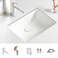 Modern White Undermount Bathroom Sink Porcelain Undermount Bathroom Sink 19"L x 13"W x 6"H Sink with Faucet Clearhalo 'Bathroom Remodel & Bathroom Fixtures' 'Bathroom Sinks & Faucet Components' 'Bathroom Sinks' 'bathroom_sink' 'Home Improvement' 'home_improvement' 'home_improvement_bathroom_sink' 6644209