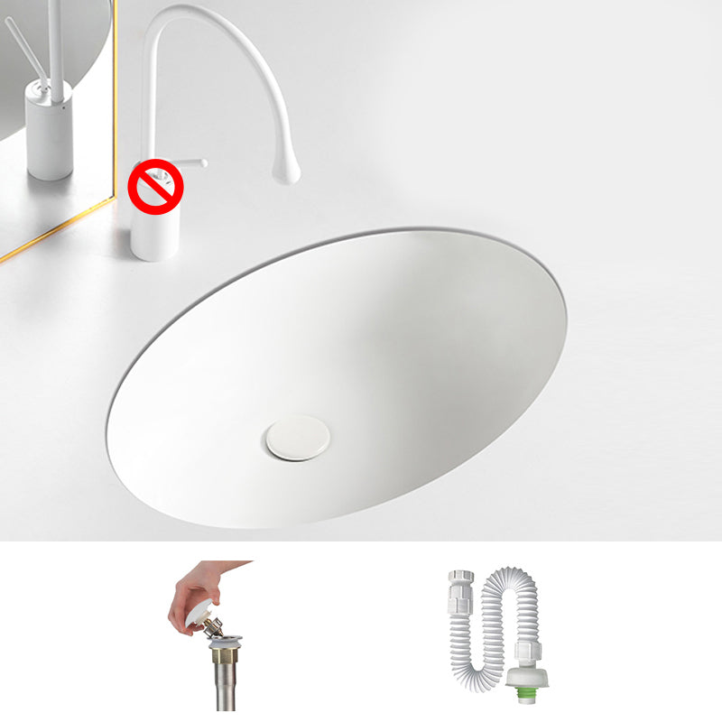 Modern White Undermount Bathroom Sink Porcelain Undermount Bathroom Sink 22"L x 15"W x 6"H Sink Clearhalo 'Bathroom Remodel & Bathroom Fixtures' 'Bathroom Sinks & Faucet Components' 'Bathroom Sinks' 'bathroom_sink' 'Home Improvement' 'home_improvement' 'home_improvement_bathroom_sink' 6644219