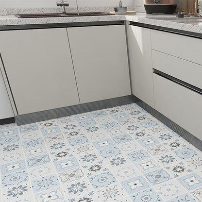 Modern PVC Flooring Peel and Stick Geometric Printed Vinyl Floor Planks Light Blue Clearhalo 'Flooring 'Home Improvement' 'home_improvement' 'home_improvement_vinyl_flooring' 'Vinyl Flooring' 'vinyl_flooring' Walls and Ceiling' 6644298