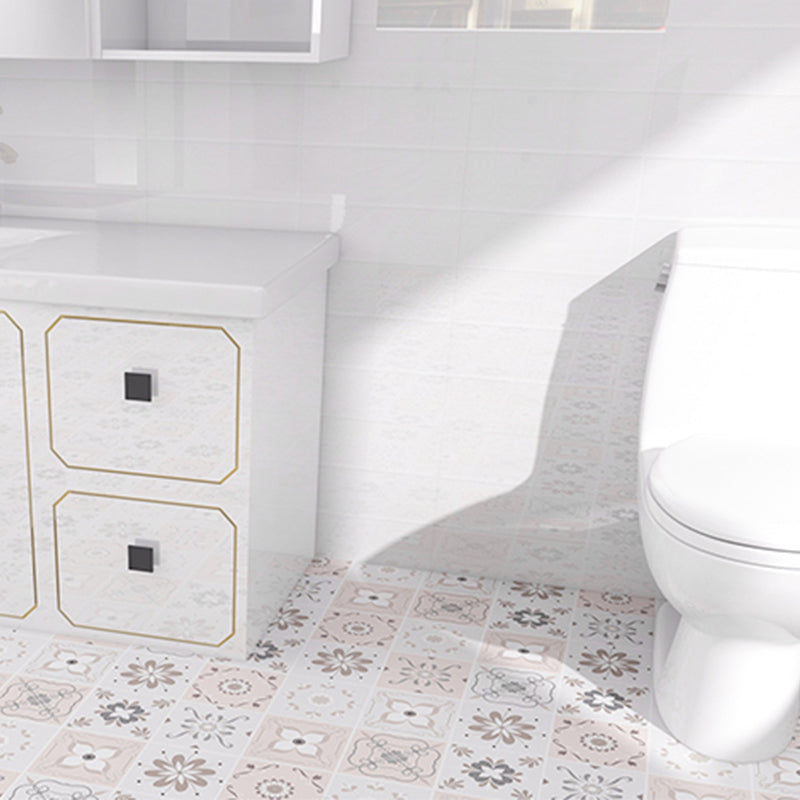 Modern Vinyl Flooring Geometric Printed Peel and Stick PVC Flooring Light Pink Clearhalo 'Flooring 'Home Improvement' 'home_improvement' 'home_improvement_vinyl_flooring' 'Vinyl Flooring' 'vinyl_flooring' Walls and Ceiling' 6644350