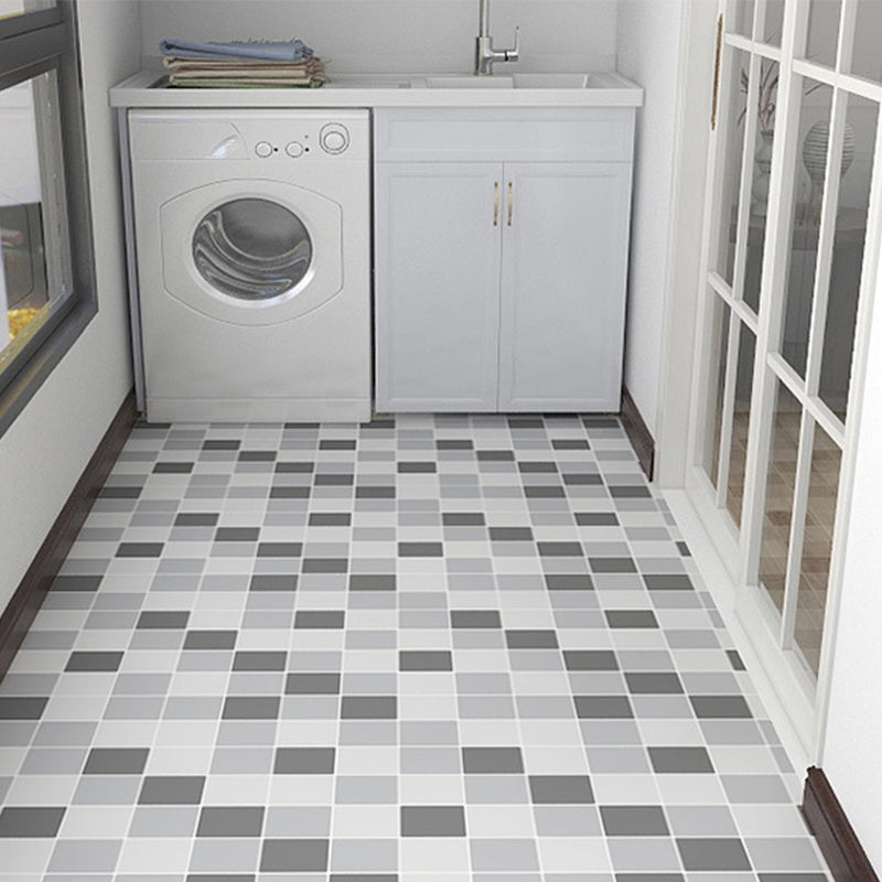 Modern Vinyl Flooring Geometric Print Peel and Stick PVC Flooring Light Gray-White Clearhalo 'Flooring 'Home Improvement' 'home_improvement' 'home_improvement_vinyl_flooring' 'Vinyl Flooring' 'vinyl_flooring' Walls and Ceiling' 6644372