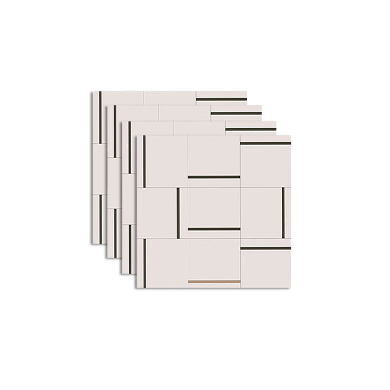 Square Interior Vinyl Flooring Peel and Stick Line Print Vinyl Flooring Clearhalo 'Flooring 'Home Improvement' 'home_improvement' 'home_improvement_vinyl_flooring' 'Vinyl Flooring' 'vinyl_flooring' Walls and Ceiling' 6644406