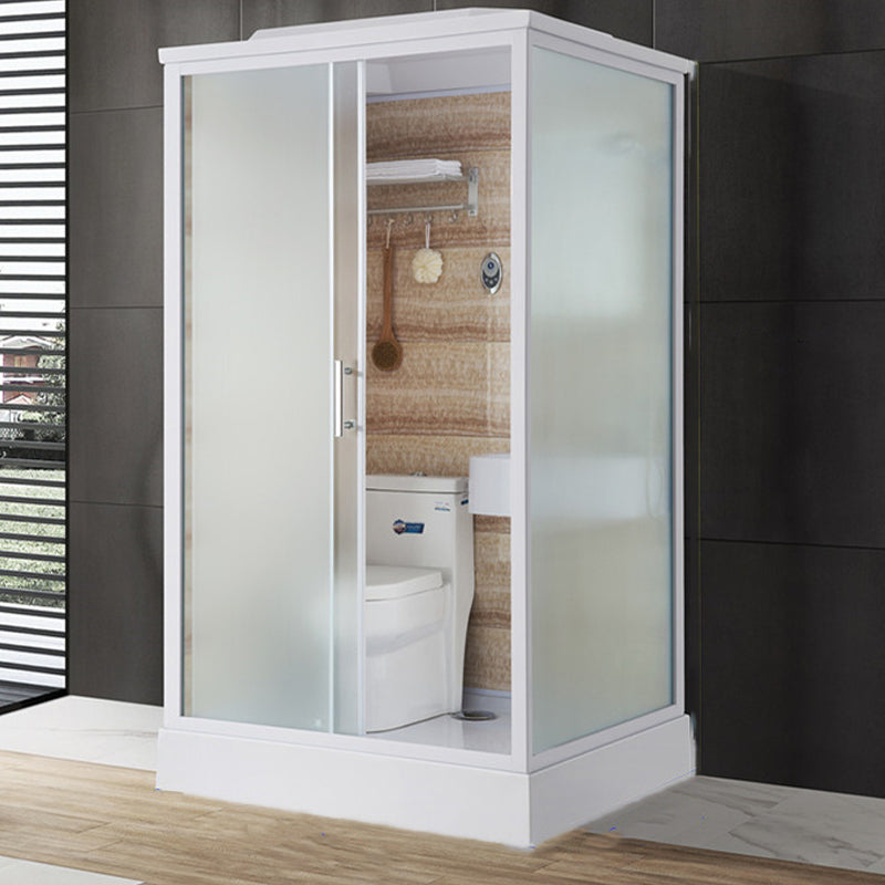 Clear Rectangle Shower Stall Modern Single Sliding Shower Stall 47"L x 39"W x 91"H Front Door Opening Left Clearhalo 'Bathroom Remodel & Bathroom Fixtures' 'Home Improvement' 'home_improvement' 'home_improvement_shower_stalls_enclosures' 'Shower Stalls & Enclosures' 'shower_stalls_enclosures' 'Showers & Bathtubs' 6644558