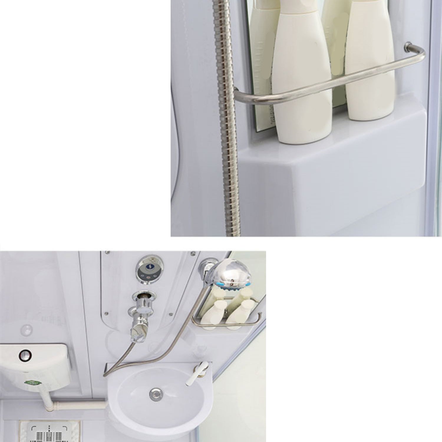 Contemporary Shower Stall Frosted Tempered Glass Rectangle Shower Stall with Ceiling Clearhalo 'Bathroom Remodel & Bathroom Fixtures' 'Home Improvement' 'home_improvement' 'home_improvement_shower_stalls_enclosures' 'Shower Stalls & Enclosures' 'shower_stalls_enclosures' 'Showers & Bathtubs' 6644581