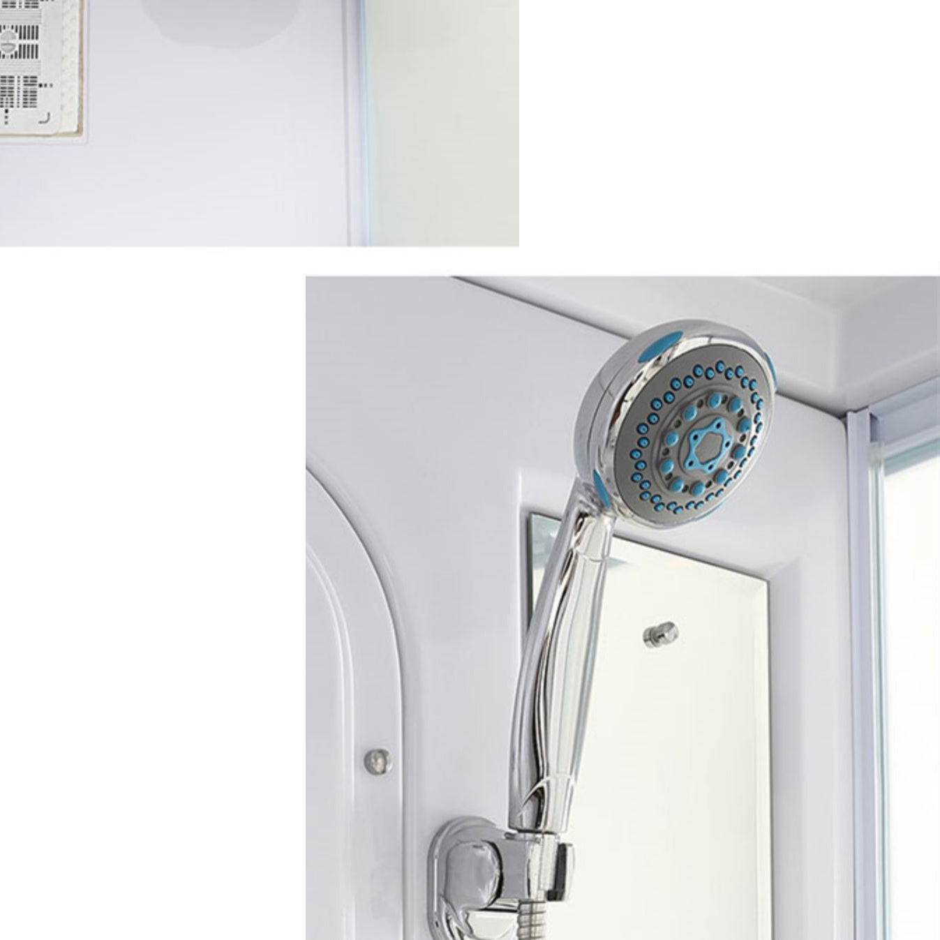 Contemporary Shower Stall Frosted Tempered Glass Rectangle Shower Stall with Ceiling Clearhalo 'Bathroom Remodel & Bathroom Fixtures' 'Home Improvement' 'home_improvement' 'home_improvement_shower_stalls_enclosures' 'Shower Stalls & Enclosures' 'shower_stalls_enclosures' 'Showers & Bathtubs' 6644582