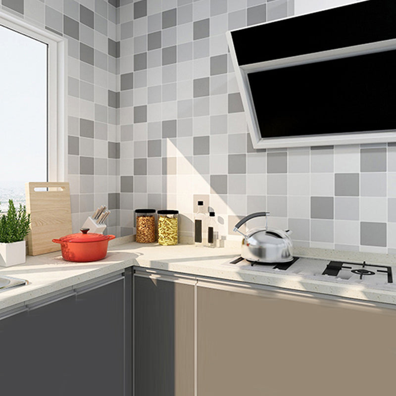Kitchen Waterproof Backsplash Tile Peel and Stick Backsplash Tile Gray-White Clearhalo 'Flooring 'Home Improvement' 'home_improvement' 'home_improvement_peel_stick_blacksplash' 'Peel & Stick Backsplash Tile' 'peel_stick_blacksplash' 'Walls & Ceilings' Walls and Ceiling' 6644652