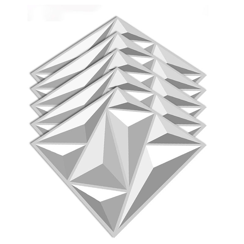 Wall Paneling Foam Peel and Stick 3D Embossed Living Room Wall Panel Textured White Clearhalo 'Flooring 'Home Improvement' 'home_improvement' 'home_improvement_wall_paneling' 'Wall Paneling' 'wall_paneling' 'Walls & Ceilings' Walls and Ceiling' 6644732