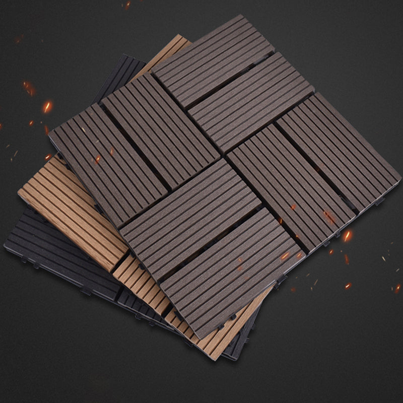 Modern Plastic Wood Laminate Plank Flooring Outdoors Mildew Resistant Laminate Clearhalo 'Flooring 'Home Improvement' 'home_improvement' 'home_improvement_laminate_flooring' 'Laminate Flooring' 'laminate_flooring' Walls and Ceiling' 6644777