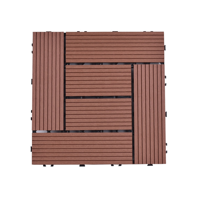 Modern Plastic Wood Laminate Plank Flooring Outdoors Mildew Resistant Laminate Rosewood Straight Transformation Clearhalo 'Flooring 'Home Improvement' 'home_improvement' 'home_improvement_laminate_flooring' 'Laminate Flooring' 'laminate_flooring' Walls and Ceiling' 6644794