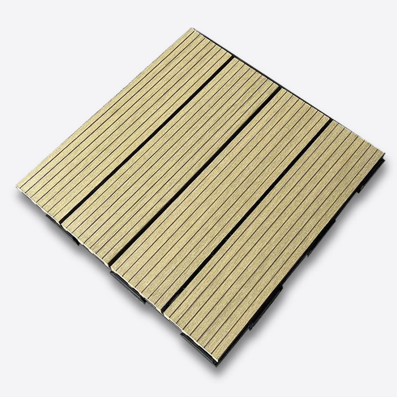 Modern Style Plastic Wood Laminate Flooring Laminate Floor for Outdoor Light Apricot Straight Grain Clearhalo 'Flooring 'Home Improvement' 'home_improvement' 'home_improvement_laminate_flooring' 'Laminate Flooring' 'laminate_flooring' Walls and Ceiling' 6644877
