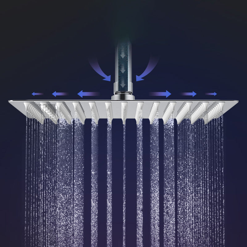 Modern Shower Head Combo Dual Shower Head Stainless Steel Wall-Mount Shower Head Clearhalo 'Bathroom Remodel & Bathroom Fixtures' 'Home Improvement' 'home_improvement' 'home_improvement_shower_heads' 'Shower Heads' 'shower_heads' 'Showers & Bathtubs Plumbing' 'Showers & Bathtubs' 6645031