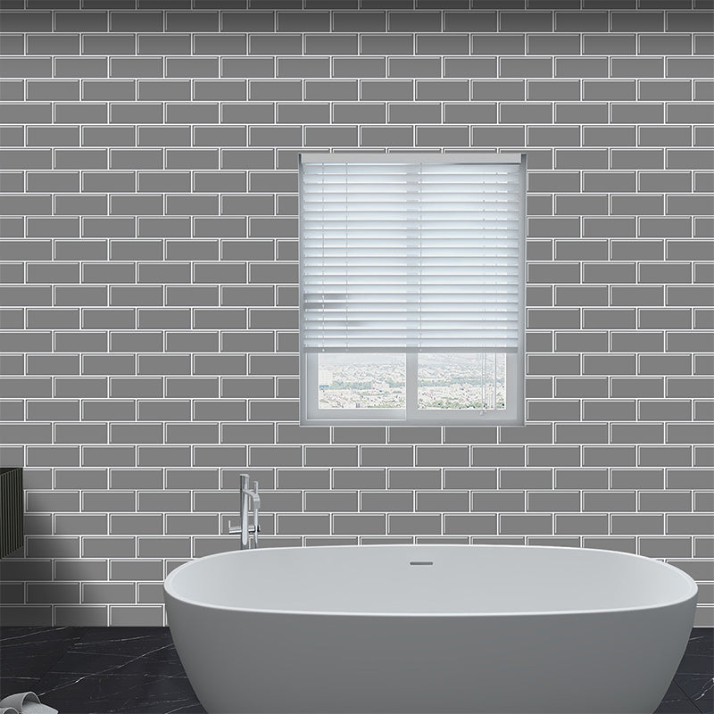 Tile-Peel & Stick Rectangle Waterproof Solid Plastic Peel & Stick Subway Tile for Shower Clearhalo 'Flooring 'Home Improvement' 'home_improvement' 'home_improvement_peel_stick_blacksplash' 'Peel & Stick Backsplash Tile' 'peel_stick_blacksplash' 'Walls & Ceilings' Walls and Ceiling' 6645312