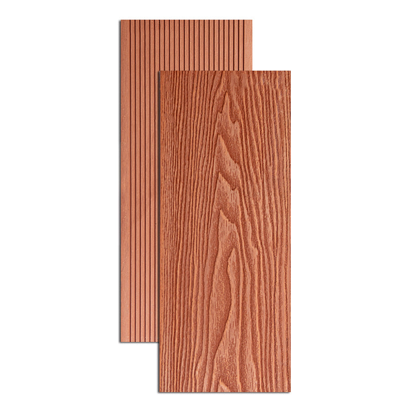 Outdoor Patio Deck Plank Rectangle Composite Nailed Flooring Plank Orange-Red Clearhalo 'Home Improvement' 'home_improvement' 'home_improvement_outdoor_deck_tiles_planks' 'Outdoor Deck Tiles & Planks' 'Outdoor Flooring & Tile' 'Outdoor Remodel' 'outdoor_deck_tiles_planks' 6645444