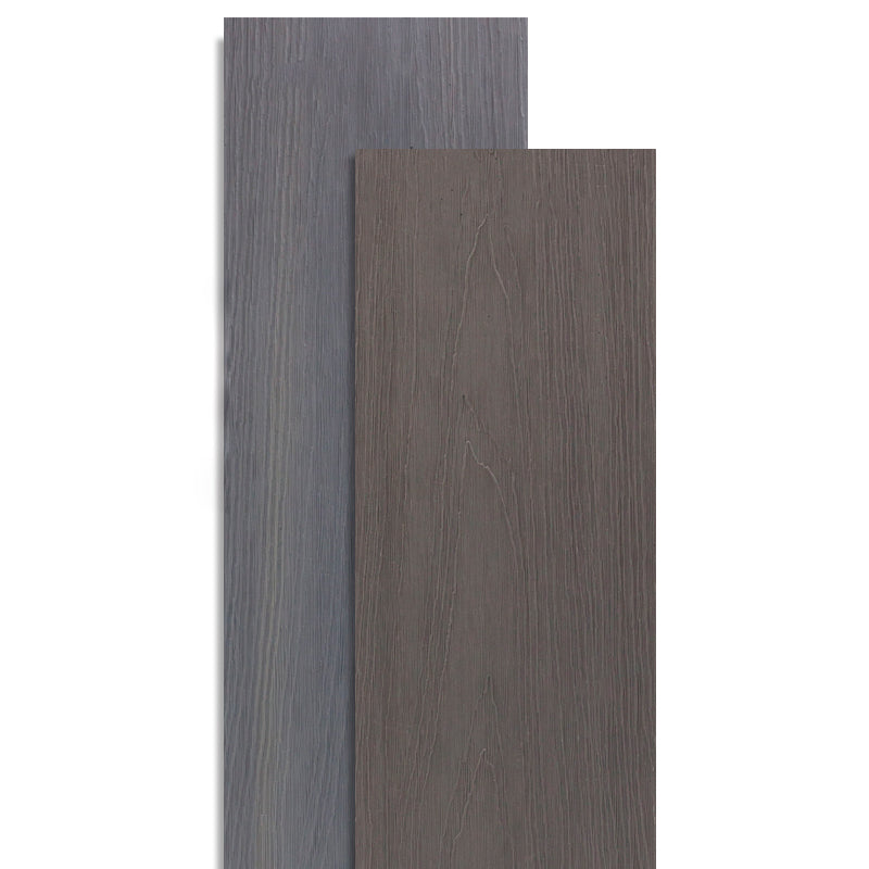 Rectangle Composite Deck Plank 157.5" x 5.5" Outdoor Patio Flooring Plank Grey Clearhalo 'Home Improvement' 'home_improvement' 'home_improvement_outdoor_deck_tiles_planks' 'Outdoor Deck Tiles & Planks' 'Outdoor Flooring & Tile' 'Outdoor Remodel' 'outdoor_deck_tiles_planks' 6645473