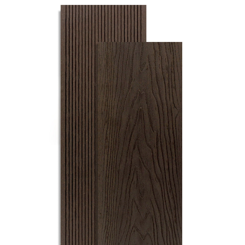 Rectangle Composite Deck Plank 157.5" x 5.5" Outdoor Patio Flooring Plank Light Coffee Clearhalo 'Home Improvement' 'home_improvement' 'home_improvement_outdoor_deck_tiles_planks' 'Outdoor Deck Tiles & Planks' 'Outdoor Flooring & Tile' 'Outdoor Remodel' 'outdoor_deck_tiles_planks' 6645476