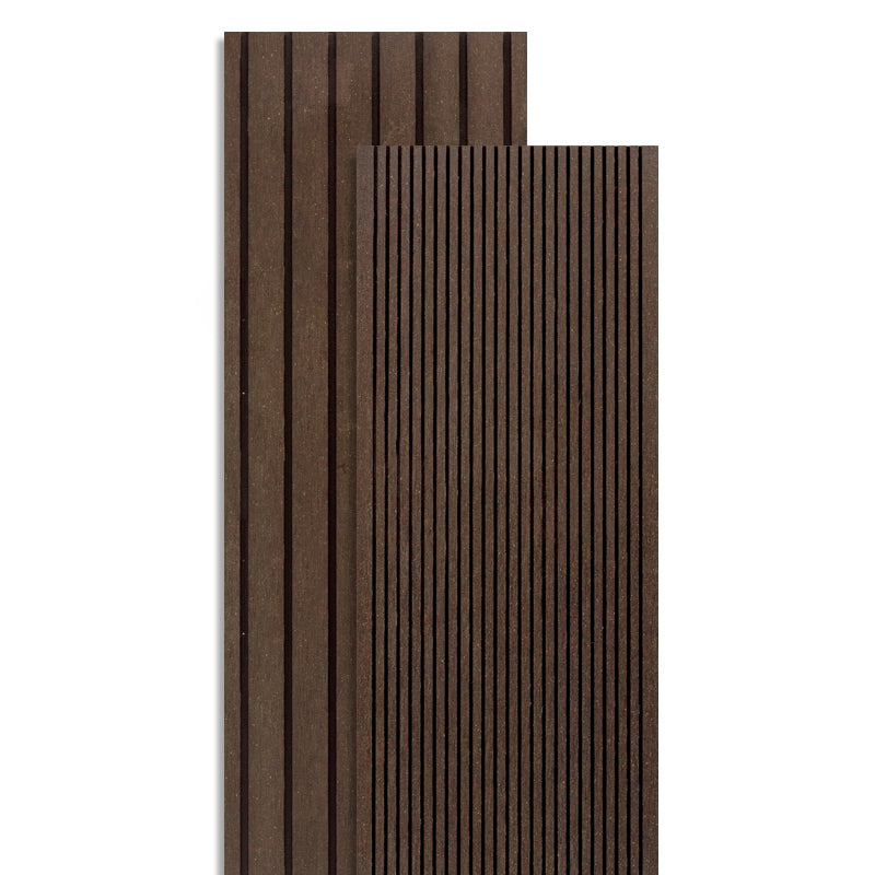 Rectangle Composite Deck Plank 157.5" x 5.5" Outdoor Patio Flooring Plank Coffee Clearhalo 'Home Improvement' 'home_improvement' 'home_improvement_outdoor_deck_tiles_planks' 'Outdoor Deck Tiles & Planks' 'Outdoor Flooring & Tile' 'Outdoor Remodel' 'outdoor_deck_tiles_planks' 6645484