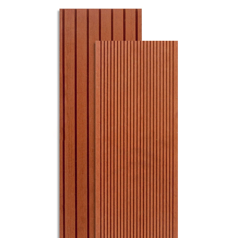 Rectangle Composite Deck Plank 157.5" x 5.5" Outdoor Patio Flooring Plank Red Clearhalo 'Home Improvement' 'home_improvement' 'home_improvement_outdoor_deck_tiles_planks' 'Outdoor Deck Tiles & Planks' 'Outdoor Flooring & Tile' 'Outdoor Remodel' 'outdoor_deck_tiles_planks' 6645488