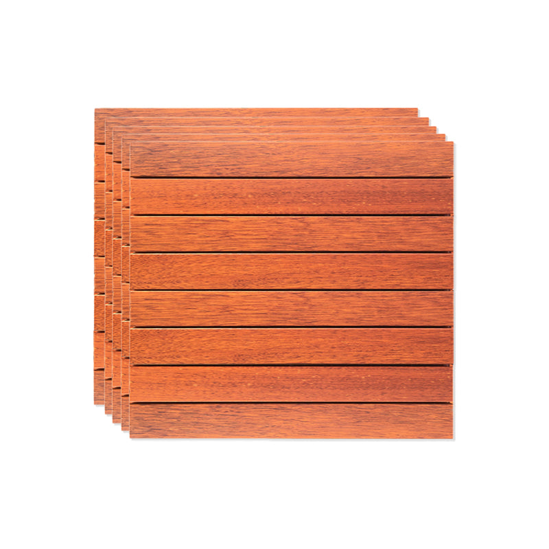 Outdoor Patio Wooden Decking Tiles Interlocking Flooring Plank 2' x 2' Rosewood Clearhalo 'Home Improvement' 'home_improvement' 'home_improvement_outdoor_deck_tiles_planks' 'Outdoor Deck Tiles & Planks' 'Outdoor Flooring & Tile' 'Outdoor Remodel' 'outdoor_deck_tiles_planks' 6645498
