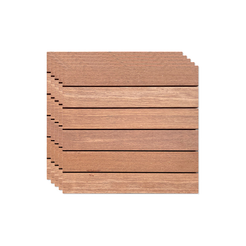 Outdoor Patio Wooden Decking Tiles Interlocking Flooring Plank 1'6" x 1'6" Natural Clearhalo 'Home Improvement' 'home_improvement' 'home_improvement_outdoor_deck_tiles_planks' 'Outdoor Deck Tiles & Planks' 'Outdoor Flooring & Tile' 'Outdoor Remodel' 'outdoor_deck_tiles_planks' 6645500