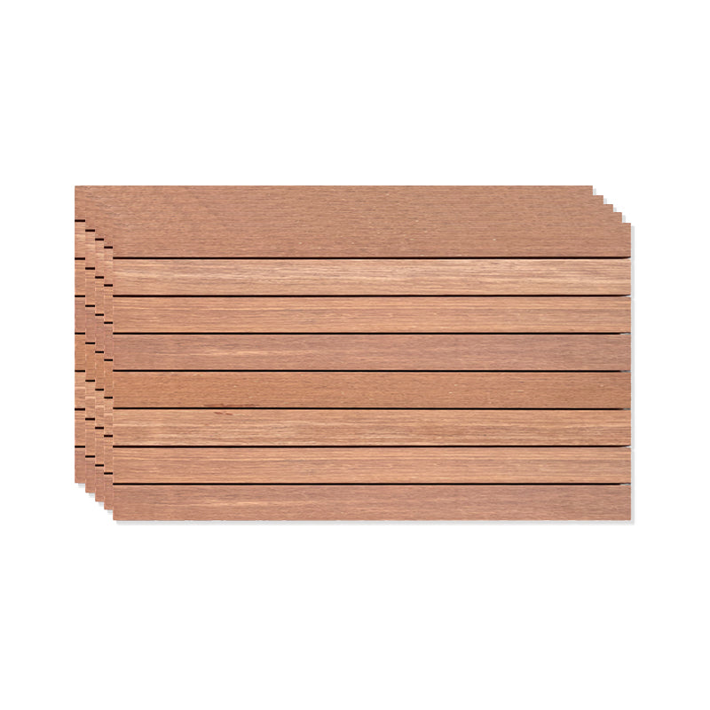 Outdoor Patio Wooden Decking Tiles Interlocking Flooring Plank 2' x 2'11" Natural Clearhalo 'Home Improvement' 'home_improvement' 'home_improvement_outdoor_deck_tiles_planks' 'Outdoor Deck Tiles & Planks' 'Outdoor Flooring & Tile' 'Outdoor Remodel' 'outdoor_deck_tiles_planks' 6645502