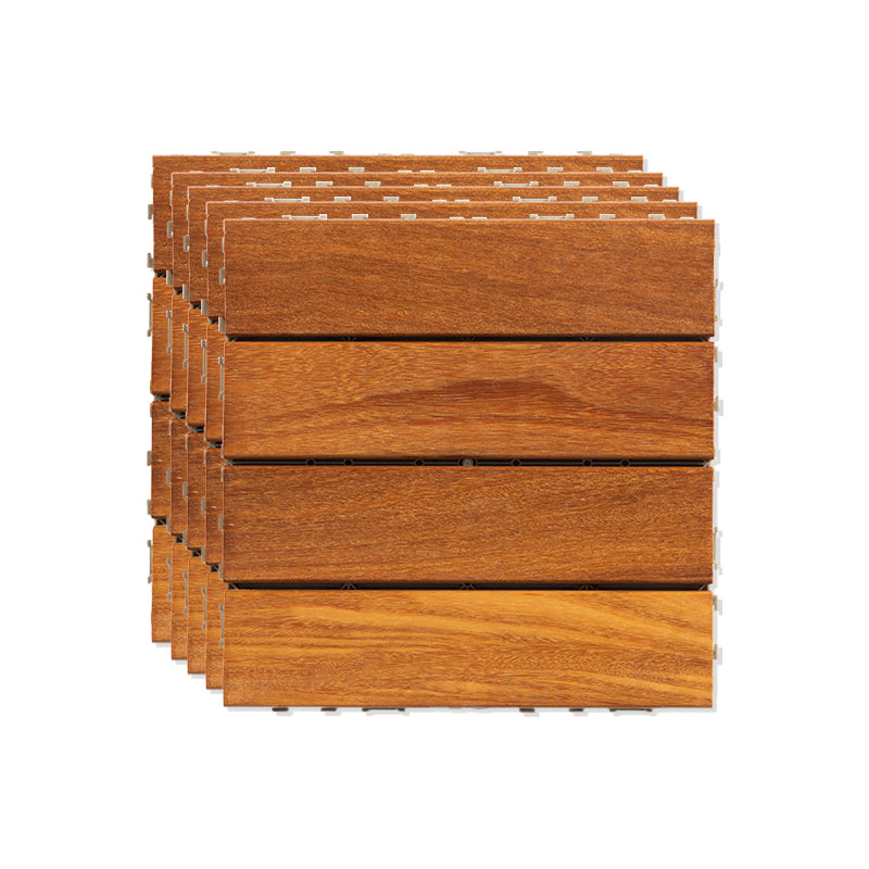 Outdoor Patio Flooring Tiles Interlocking Wooden Decking Tiles 12" x 12" Light Wood Clearhalo 'Home Improvement' 'home_improvement' 'home_improvement_outdoor_deck_tiles_planks' 'Outdoor Deck Tiles & Planks' 'Outdoor Flooring & Tile' 'Outdoor Remodel' 'outdoor_deck_tiles_planks' 6645524