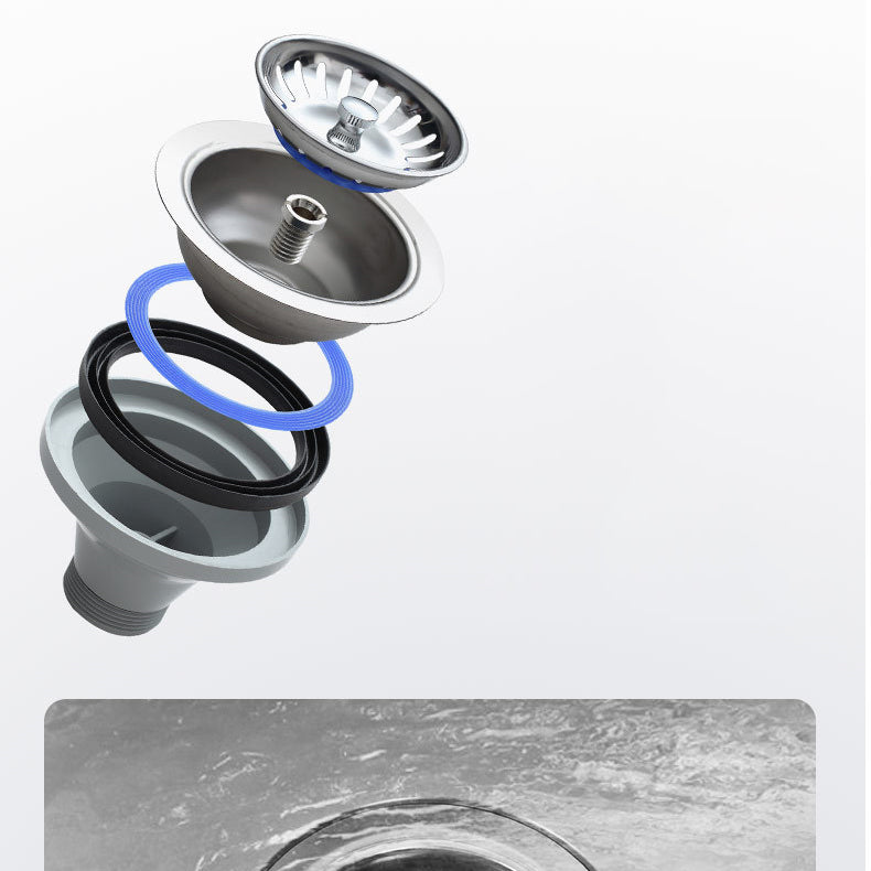 Stainless Steel Kitchen Sink Modern Kitchen Sink with Double Sink(Not Included Faucet) Clearhalo 'Home Improvement' 'home_improvement' 'home_improvement_kitchen_sinks' 'Kitchen Remodel & Kitchen Fixtures' 'Kitchen Sinks & Faucet Components' 'Kitchen Sinks' 'kitchen_sinks' 6646085