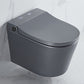 Elongated Wall Hung Toilet Ceramic Smart Toilet with Unlimited Warm Water Grey Clearhalo 'Bathroom Remodel & Bathroom Fixtures' 'Bidets' 'Home Improvement' 'home_improvement' 'home_improvement_bidets' 'Toilets & Bidets' 6648426