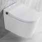 Elongated Wall Hung Toilet Ceramic Smart Toilet with Unlimited Warm Water White Clearhalo 'Bathroom Remodel & Bathroom Fixtures' 'Bidets' 'Home Improvement' 'home_improvement' 'home_improvement_bidets' 'Toilets & Bidets' 6648428