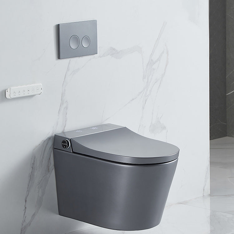 Elongated Wall Hung Toilet Ceramic Smart Toilet with Unlimited Warm Water Clearhalo 'Bathroom Remodel & Bathroom Fixtures' 'Bidets' 'Home Improvement' 'home_improvement' 'home_improvement_bidets' 'Toilets & Bidets' 6648431