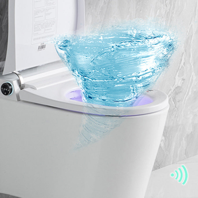 Elongated Wall Hung Toilet Ceramic Smart Toilet with Unlimited Warm Water Clearhalo 'Bathroom Remodel & Bathroom Fixtures' 'Bidets' 'Home Improvement' 'home_improvement' 'home_improvement_bidets' 'Toilets & Bidets' 6648433