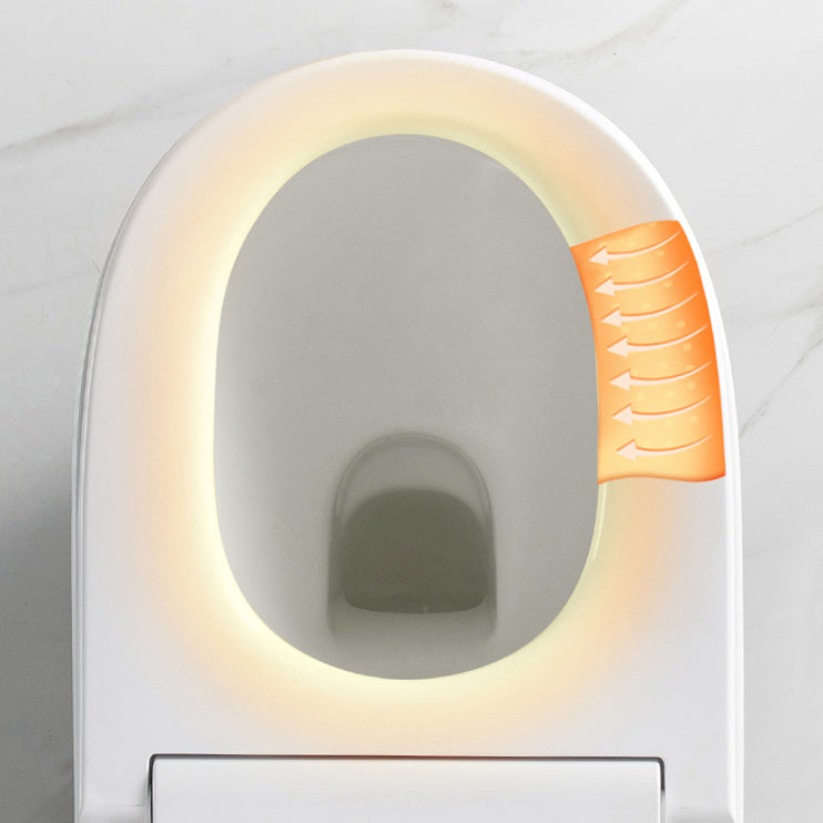 Elongated Wall Hung Toilet Ceramic Smart Toilet with Unlimited Warm Water Clearhalo 'Bathroom Remodel & Bathroom Fixtures' 'Bidets' 'Home Improvement' 'home_improvement' 'home_improvement_bidets' 'Toilets & Bidets' 6648439