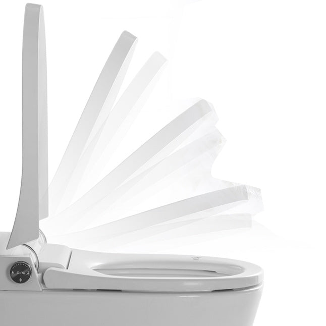 Elongated Wall Hung Toilet Ceramic Smart Toilet with Unlimited Warm Water Clearhalo 'Bathroom Remodel & Bathroom Fixtures' 'Bidets' 'Home Improvement' 'home_improvement' 'home_improvement_bidets' 'Toilets & Bidets' 6648441