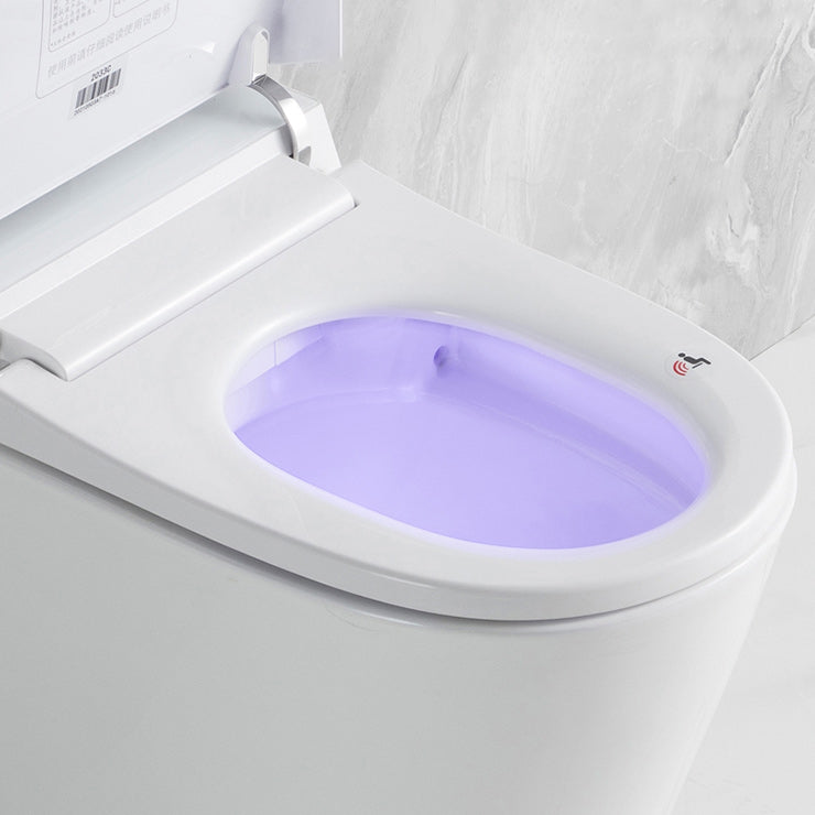 Elongated Wall Hung Toilet Ceramic Smart Toilet with Unlimited Warm Water Clearhalo 'Bathroom Remodel & Bathroom Fixtures' 'Bidets' 'Home Improvement' 'home_improvement' 'home_improvement_bidets' 'Toilets & Bidets' 6648442