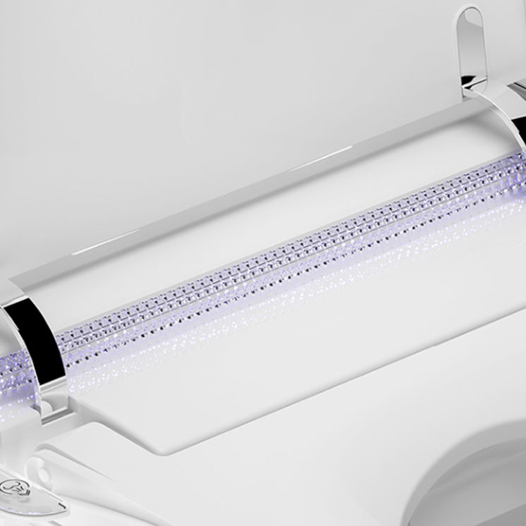 Elongated Contemporary Smart Toilet White Ceramic Foot Sensor Clearhalo 'Bathroom Remodel & Bathroom Fixtures' 'Bidets' 'Home Improvement' 'home_improvement' 'home_improvement_bidets' 'Toilets & Bidets' 6648454