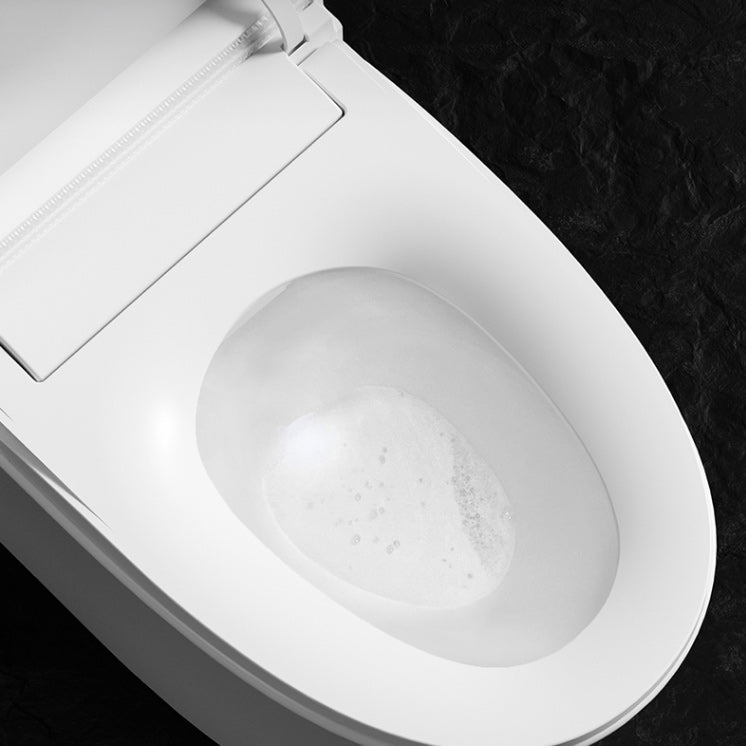 Elongated Contemporary Smart Toilet White Ceramic Foot Sensor Clearhalo 'Bathroom Remodel & Bathroom Fixtures' 'Bidets' 'Home Improvement' 'home_improvement' 'home_improvement_bidets' 'Toilets & Bidets' 6648459
