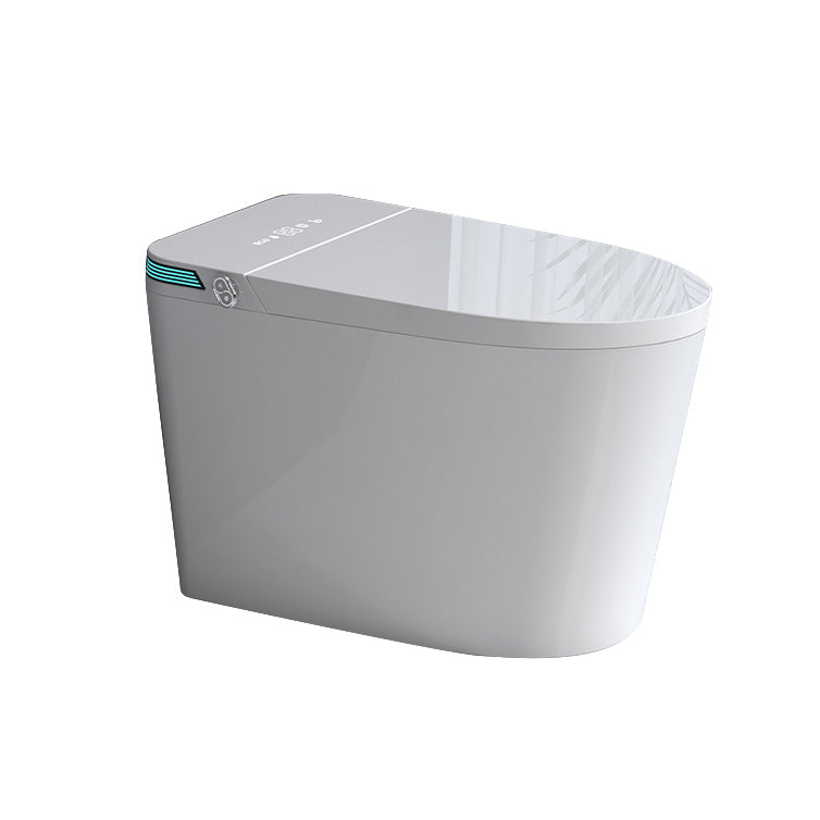 Contemporary 19.6" H White Electronic Toilet Elongated Bidet Seat Clearhalo 'Bathroom Remodel & Bathroom Fixtures' 'Bidets' 'Home Improvement' 'home_improvement' 'home_improvement_bidets' 'Toilets & Bidets' 6648469