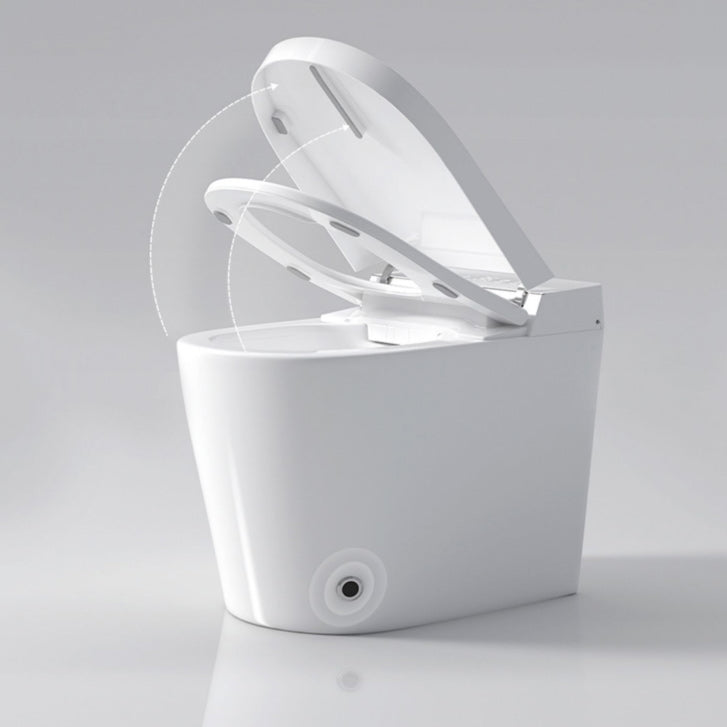 Elongated Smart Bidet White Heated Seat Toilet Bidet17.52" H Clearhalo 'Bathroom Remodel & Bathroom Fixtures' 'Bidets' 'Home Improvement' 'home_improvement' 'home_improvement_bidets' 'Toilets & Bidets' 6648505